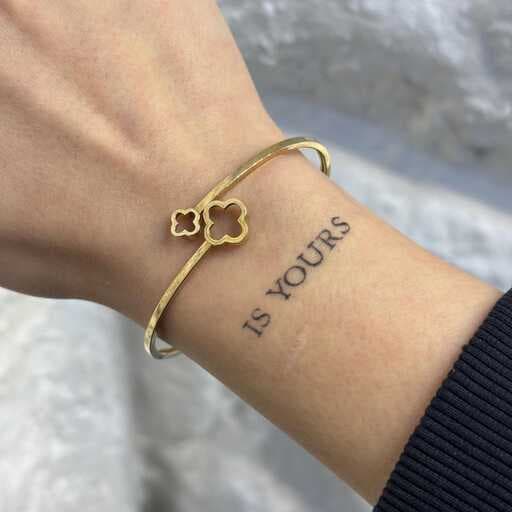 دستبند بنگل طلا زنانه ونکلیف