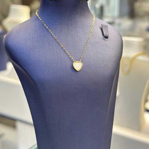 گردنبند طلا زنانه قلب صدفی