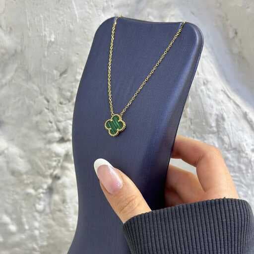 گردنبند طلا زنانه تک گل ونکلیف