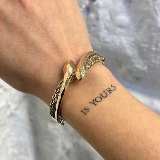 دستبند طلا زنانه بولگاری رزگلد