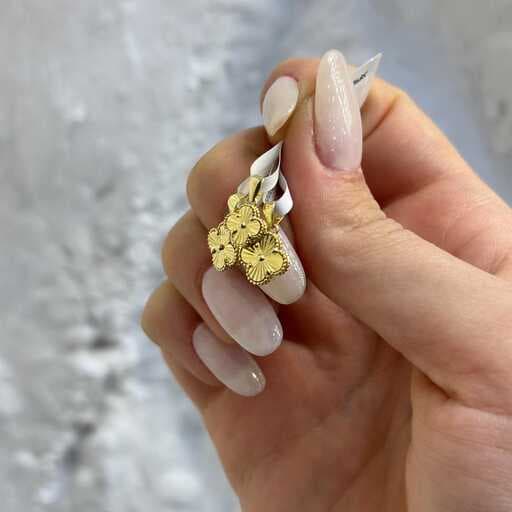 پلاک طلا ونکلیف تمام تراش ایتالیایی