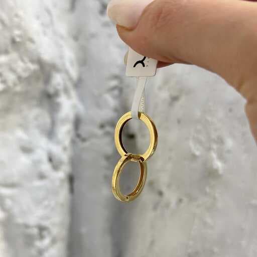 گوشواره طلا دایره ساده