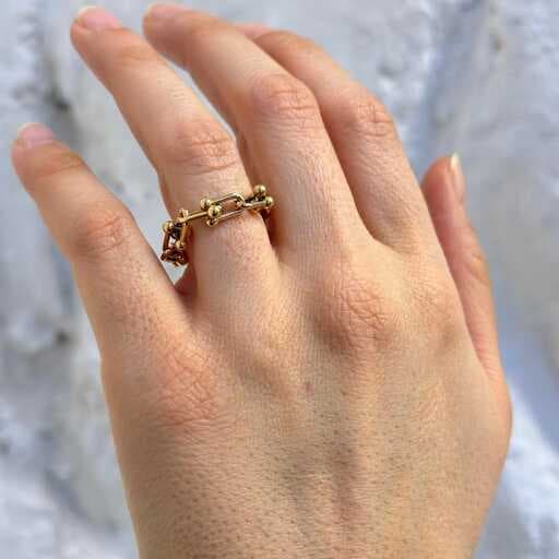 انگشتر طلا زنانه رزگلد تیفانی