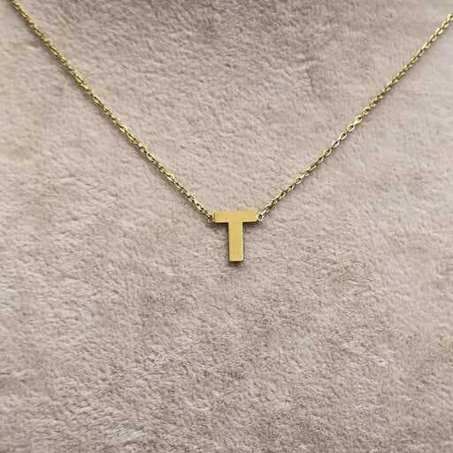 گردنبند طلا زنانه حرف T