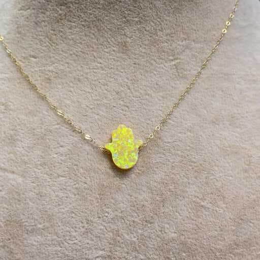 گردنبند طلا زنانه همسا خورشیدی اوپال