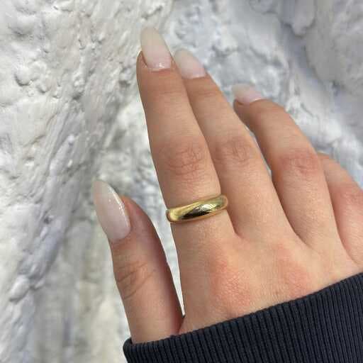 انگشتر طلا زنانه هلال آینه