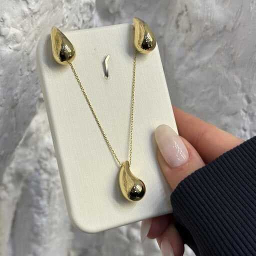 نیم ست طلا زنانه اشک