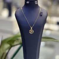 پلاک طلا کادویی قاب سه قلب