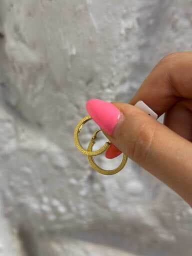 گوشواره طلا زنانه حلقه ای طرح ورساچی