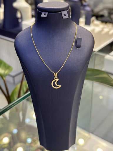 پلاک طلا زنانه ماه