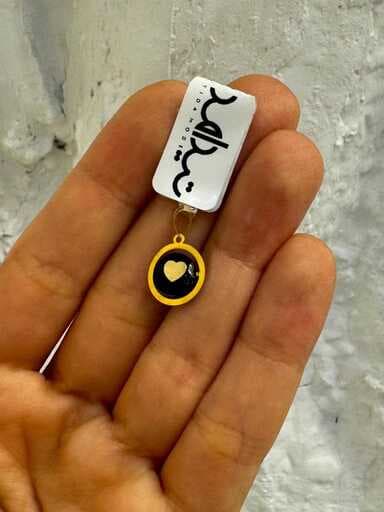 پلاک طلا کادویی قلب صدفی کد3