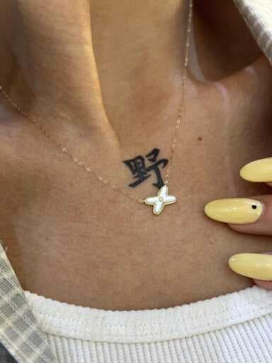 گردنبند طلا زنانه صدفی انتضاعی