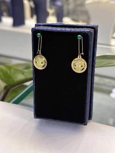 گوشواره طلا زنانه پنتر کادویی